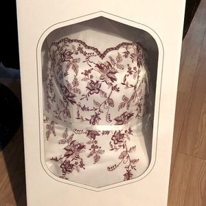 Beautiful White and Apple Red Embroidered Wedding Gown from David's Bridal, 16W